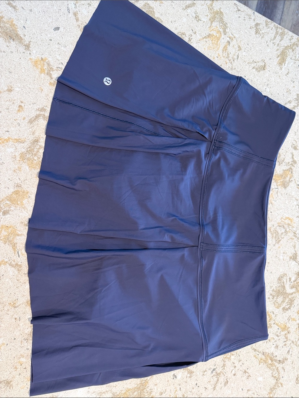 Lemon Navy Athletic Skort with Built-In Shorts
